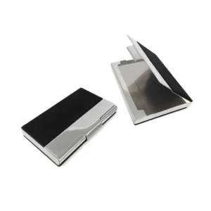 Tarjetero de Metal Negro – Elegante y Compacto