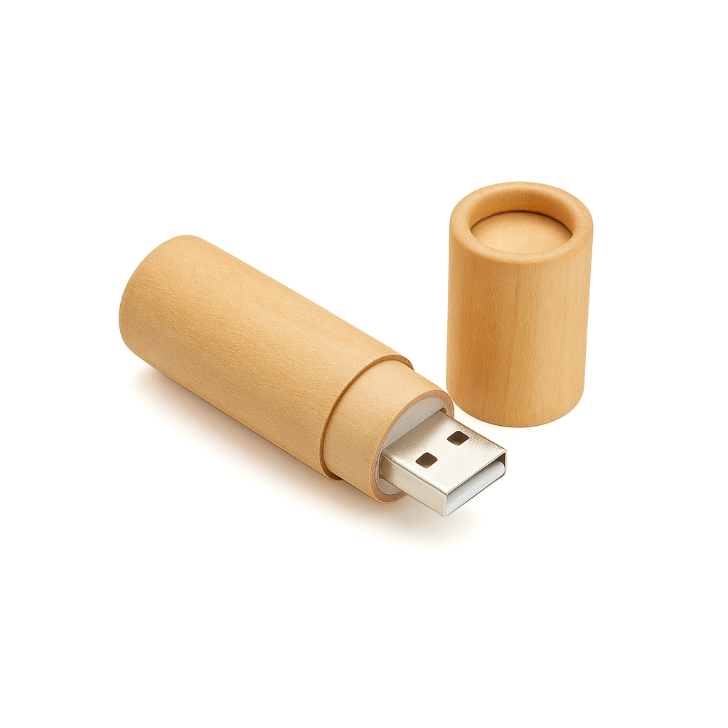 Memoria USB Ecológica de 4GB – Cuerpo de Cartón Reciclado